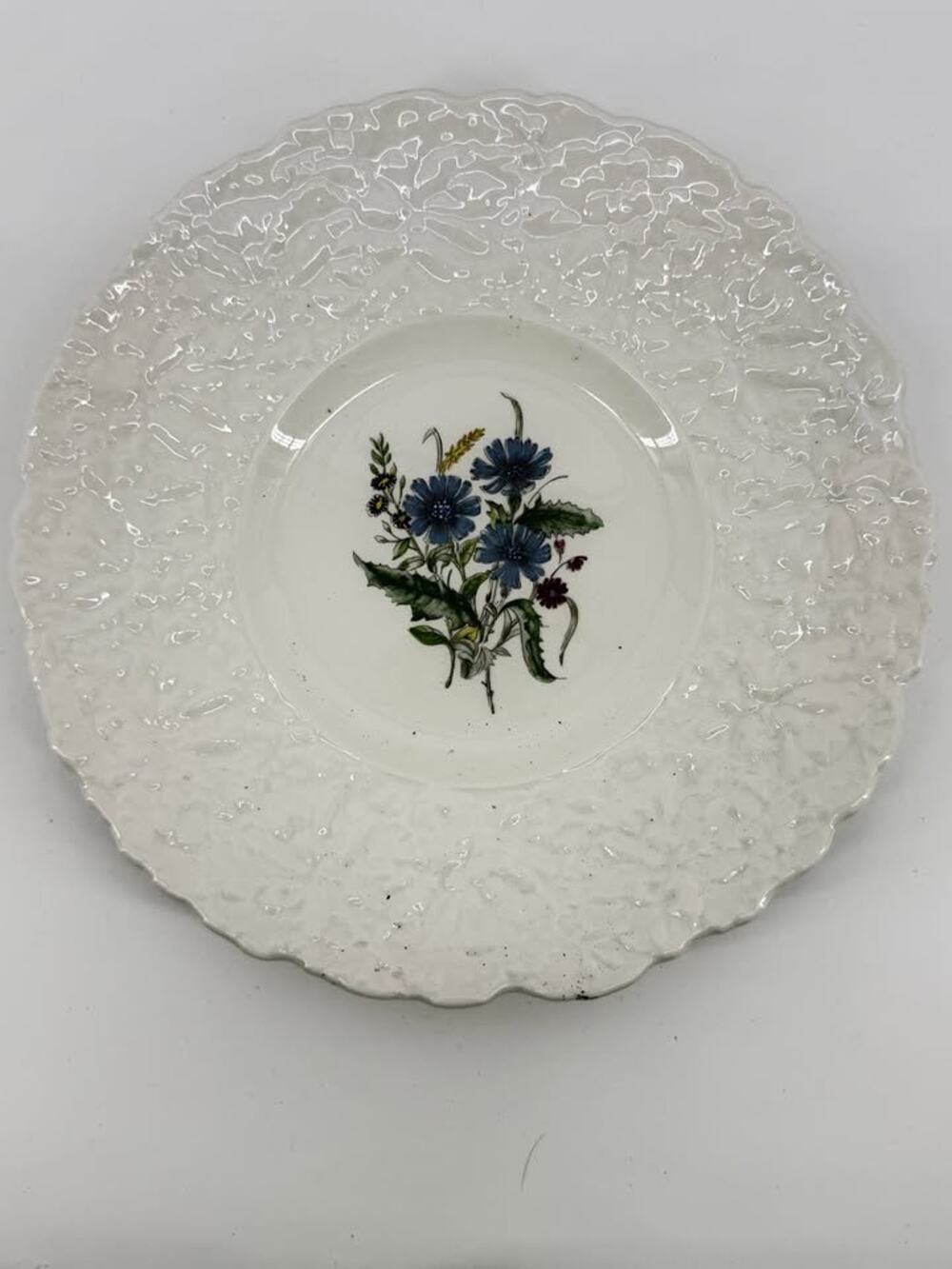 Royal Cauldon Bristol Ironstone Woodstock "Cornflowers" 9 1/4" Plate